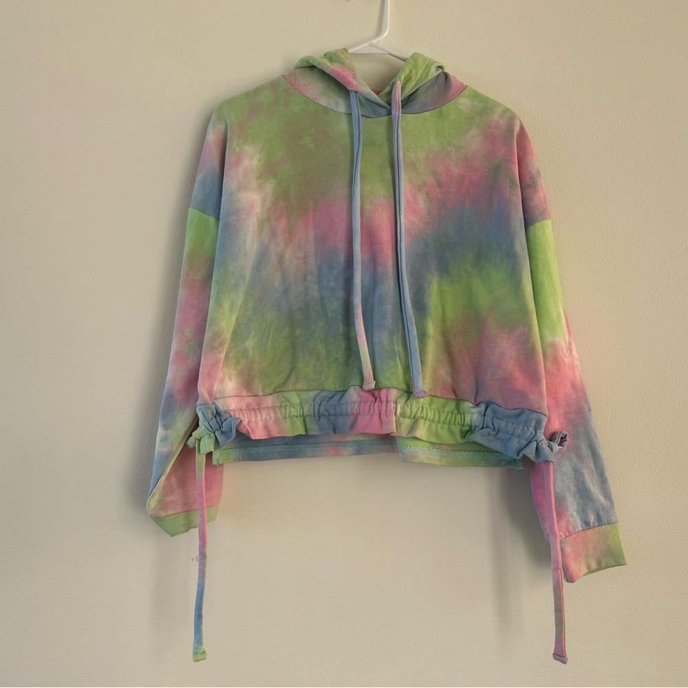Blank NYC Tie-Dye Hoodie - Pink, Blue, Green - Picture 3 of 4